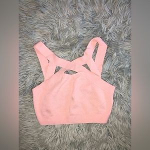 Pink crop top